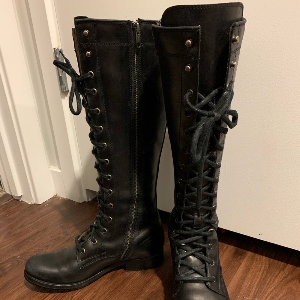 EUC Frye Melissa Tall Lace Boots, size 7